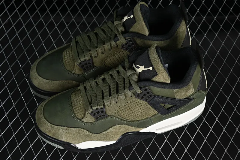 All categories Air Jordan Jordan series basketball shoes Air Jordan 4 GX foreign trade version Air Jordan 4 SE Craft "Medium Olive" AJ4 Joe 4 olive green FB9927-200